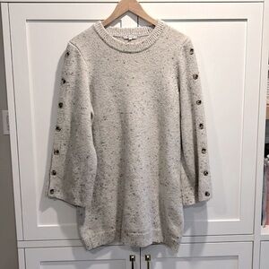 Madewell Donegal Wool Blend Button Down Sleeves Sweater/ Dress Size XXL